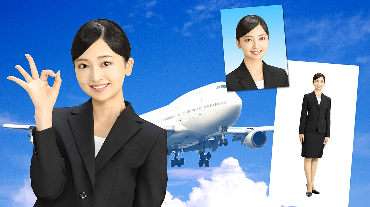 アテンダント逆さ撮り 